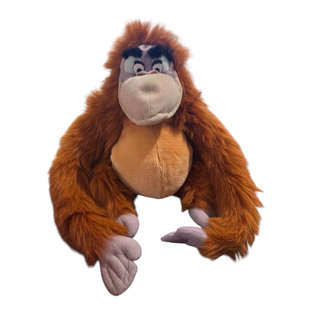 Walt Disney KING LOUIE The Jungle Book Plush Orangutan Monkey Ape Toy Vintage‎